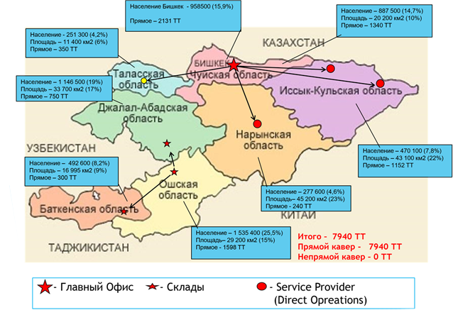 Карта джалал абадской области